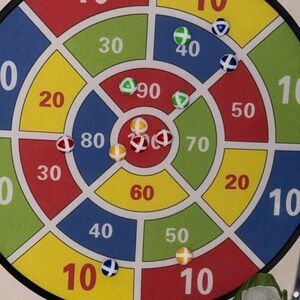 Colorful Dartboard Game Set for Home Fun